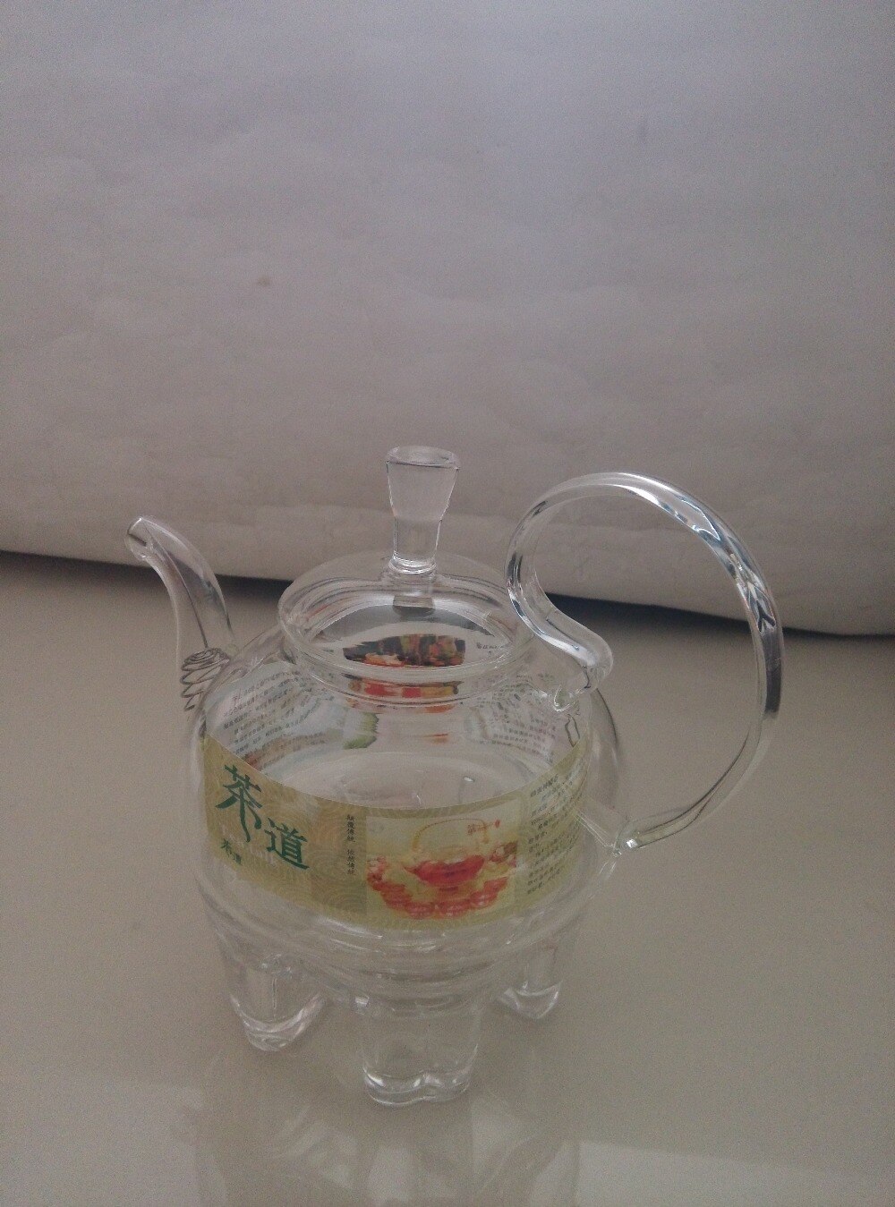 Calentador con forma de corazón de cristal, tetera de vidrio con Base de calor, trivetes, accesorios de té, diámetro de 11cm, JN 1009, 1 ud.