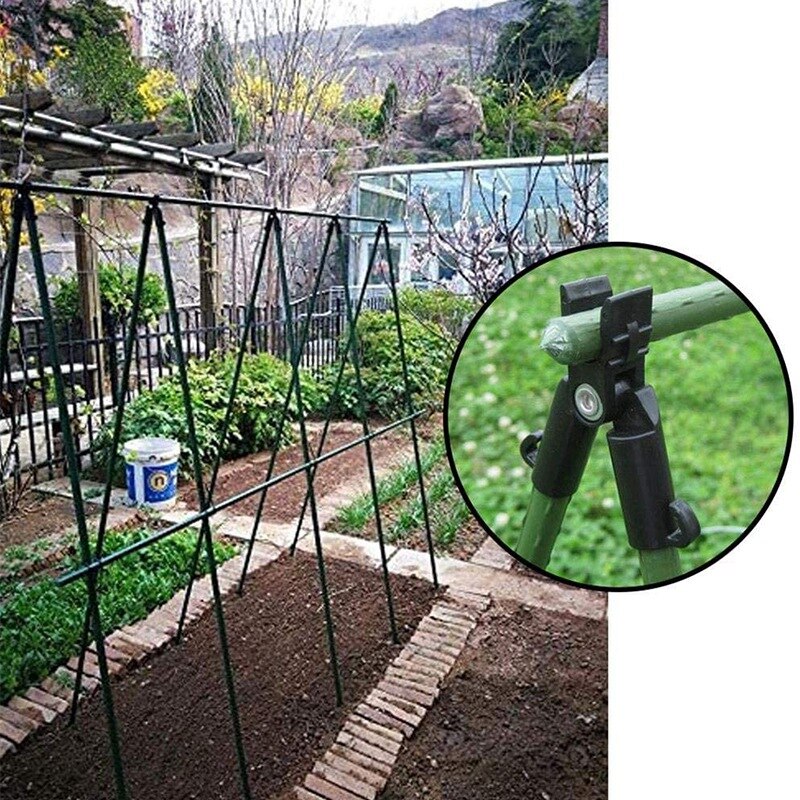 Tige de Support de plante Durable pour serre fixe, 15 pièces, accessoires de pilier d'auvent de 11mm, poteau de filet de pare-soleil