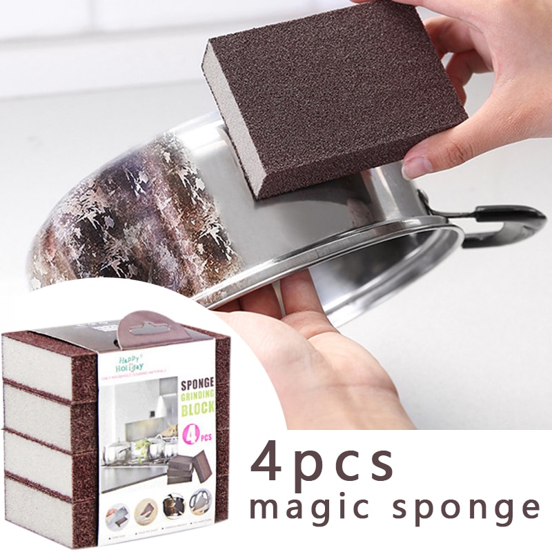 4 pièces Nano magique mélamine éponge gomme pour enlever la rouille nettoyage coton cuisine détartrage propre frotter Pot accessoires de cuisine