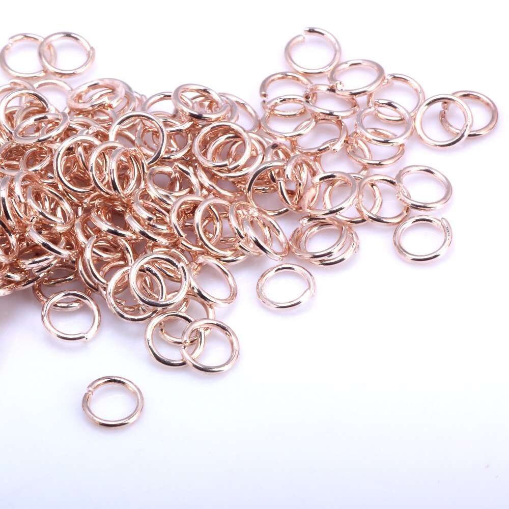 OlingArt Open Jump Ring 5mm/6mm/7mm/8mm/10mm Link Loop Rose Gold DIY Jewelry Making Connector