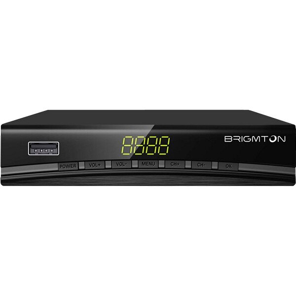 TDT Tuner BRIGMTON BTDT2-918 Volle HD USB HDMI Schwarz