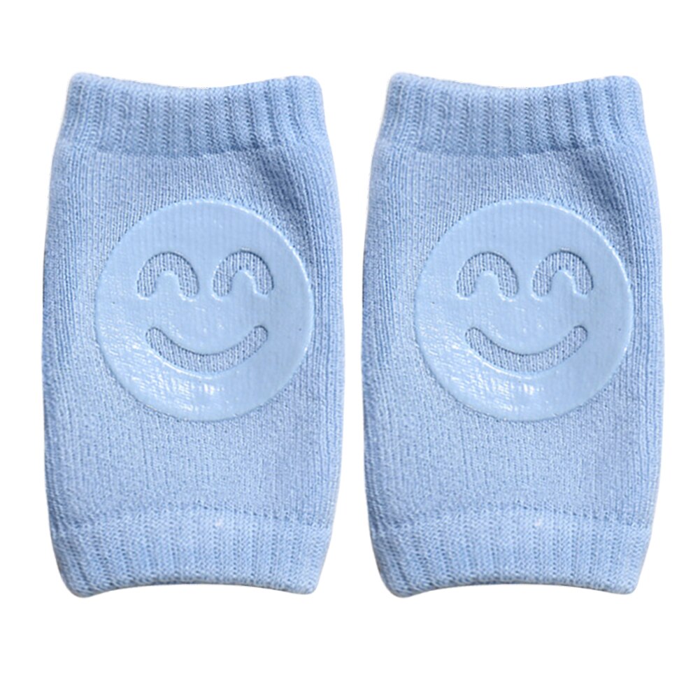 Kids Non Slip Crawling Elbow Infants Toddlers Baby Accessories Smile Knee Pads Protector Safety Kneepad Leg Warmer Girls Boys: blue