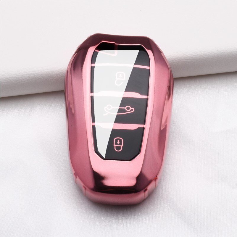 Tpu Sleutel Cover Voor Peugeot 407 508 301 5008 3008 4008 408 Auto Key Case 3 Knop Voor Peugeot 407 Smart Autosleutel Case Bescherming