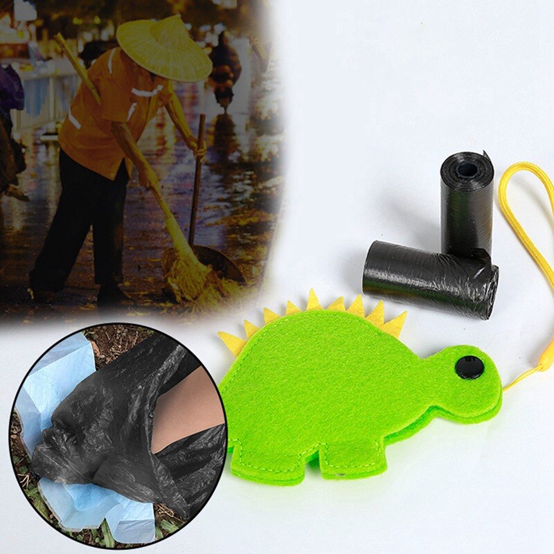 Pet Dog Poop Bag Dispenser Waste Garbage Bags Carrier Holder Dispenser Pet Dog Waste Poop Bag Dog Cleaning Products