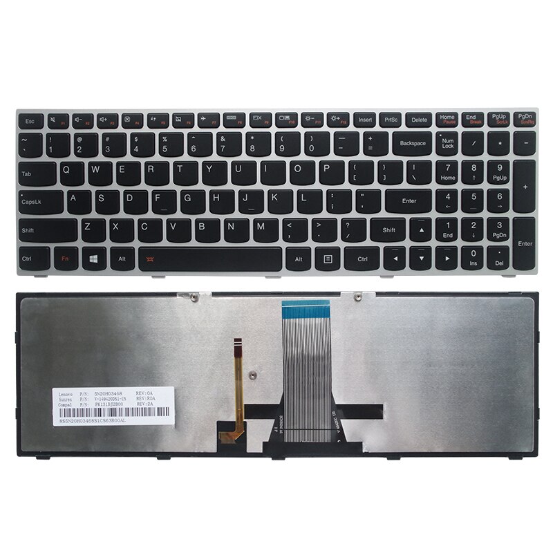 Clavier Français AZERTY Pour Lenovo IdeaPad 500-15ACZ/15ISK - Neuf Original - Fabriqué En France