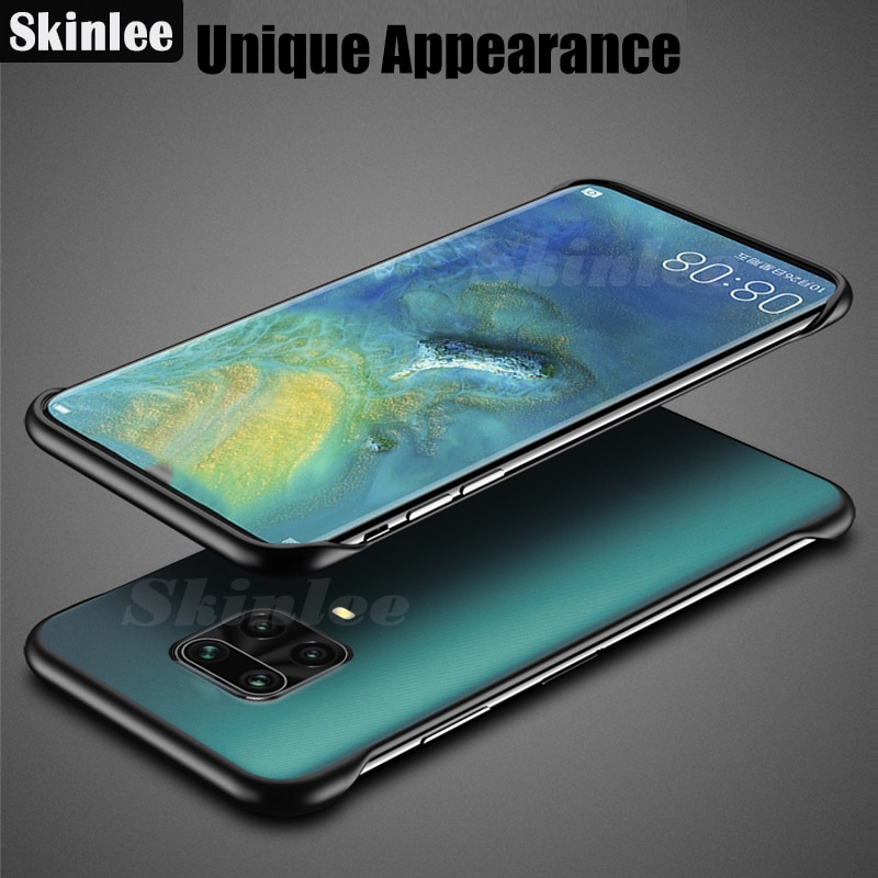 Skinlee voor xiaomi redmi note 9s hoesje, helder, schokbestendig, hard frame, randloos met ring, hoes voor redmi note 9 s hoesje redmi 9