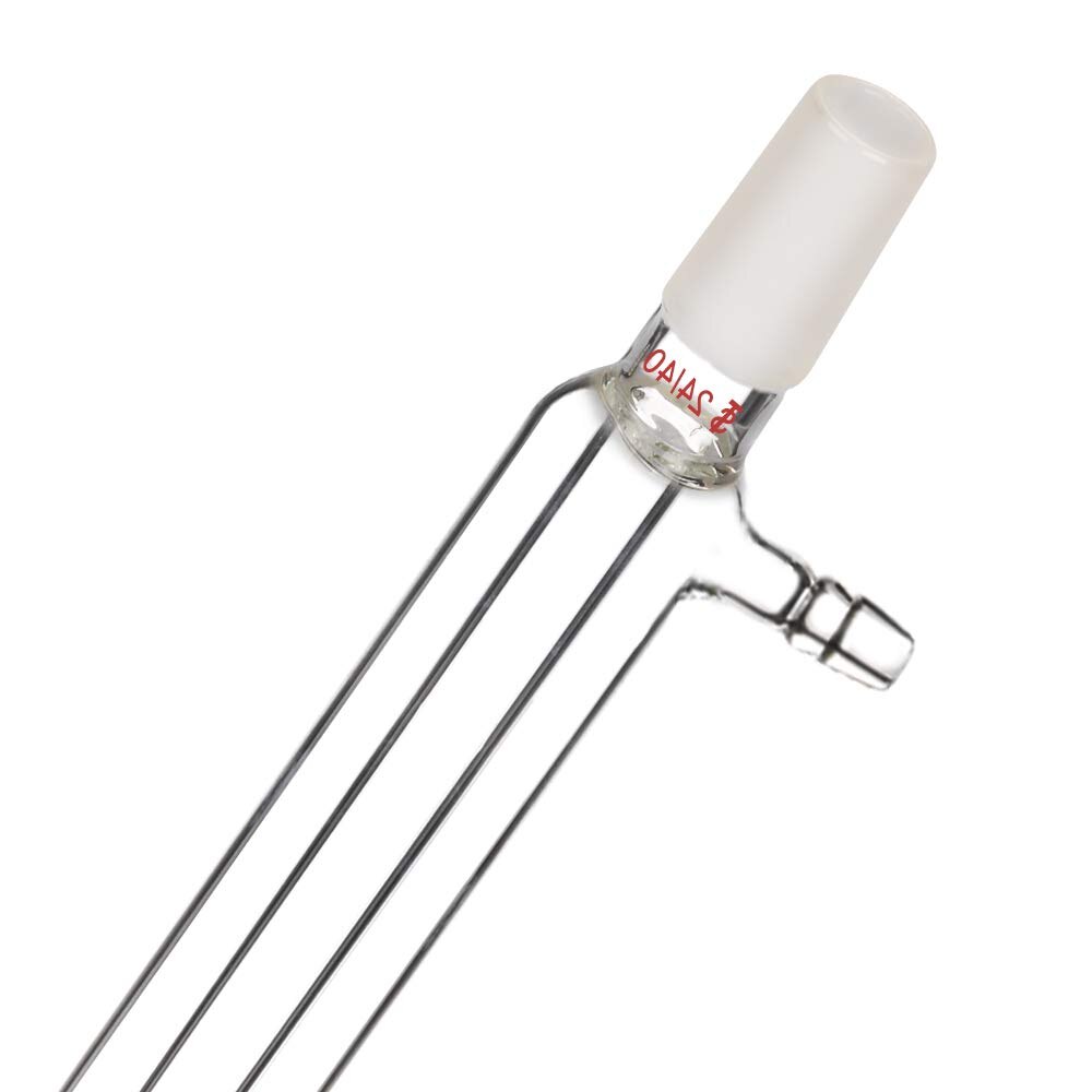 Borosilicate Glass Liebig Condenser with 24/40 Joint 400mm Jacket Length Lab Glass Condenser