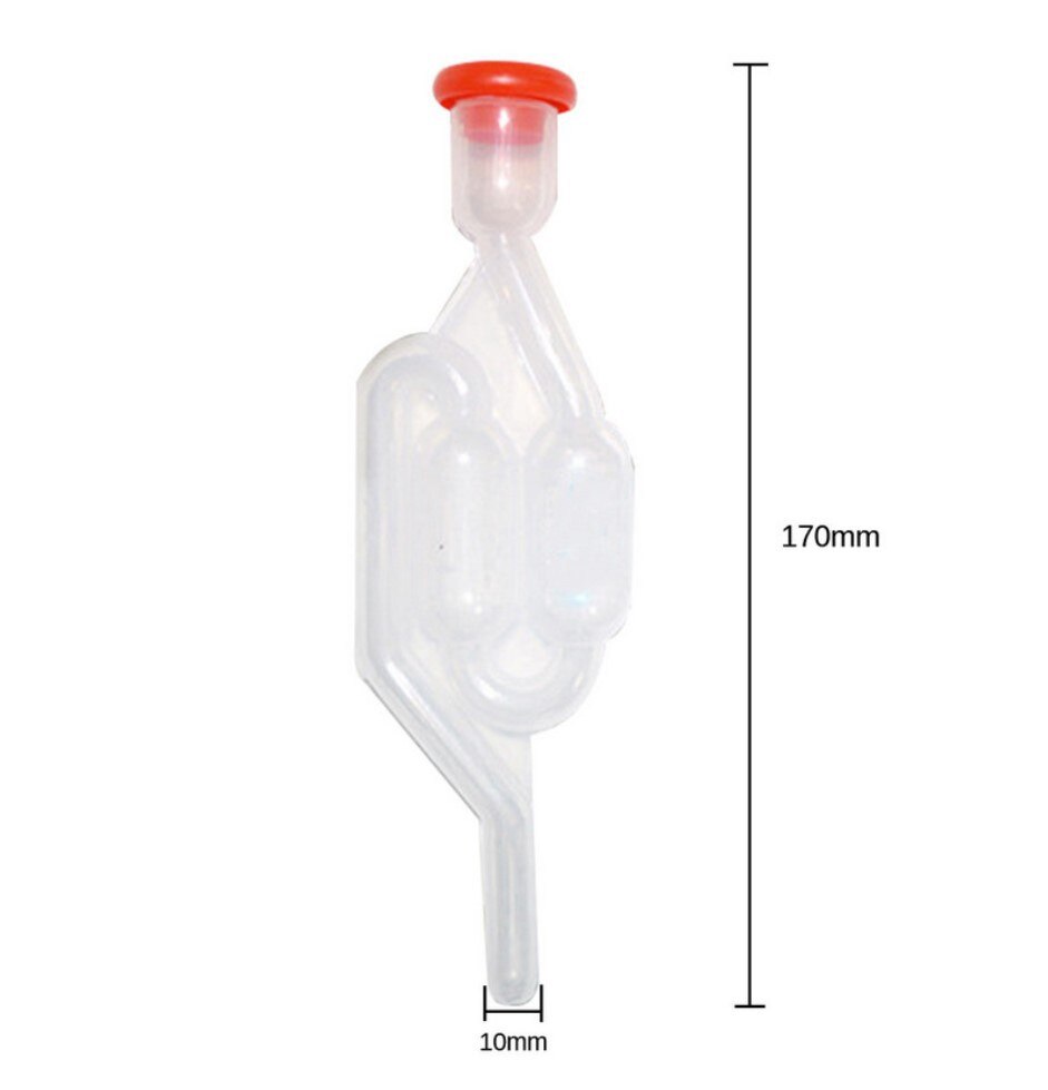 One-way Wine Beer Brewing Air Lock Fermentation Check Valve For Home Winemaking Exhaust Valve Homebrew Water Seal Valve