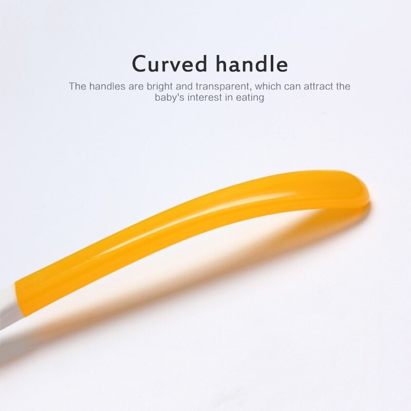 2 stuks baby zachte lepel 2 kleuren baby zachte lepel lepel voedingslepel groep baby zachte lepel servies eten training