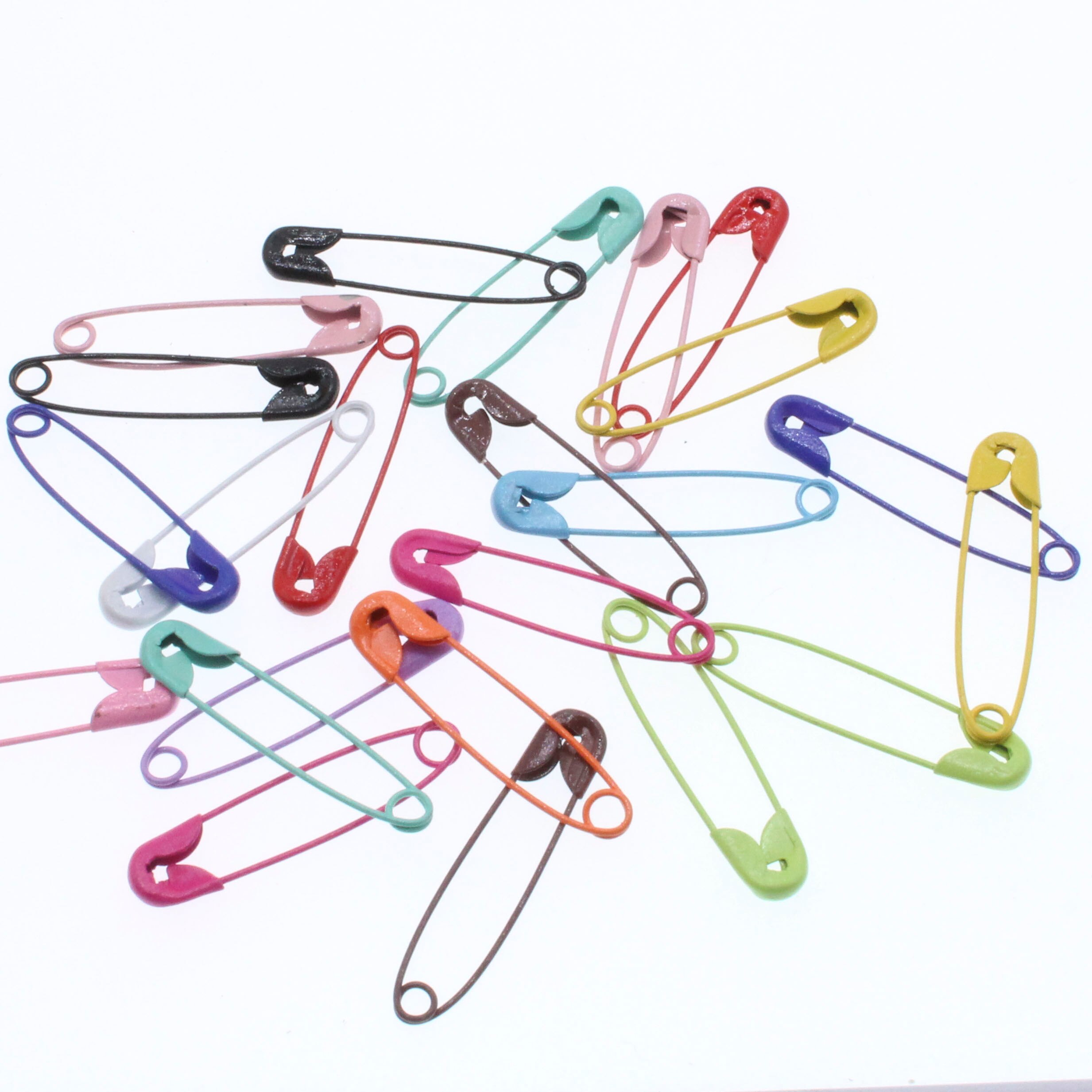 CHONGAI 100Pcs Colorful Safety Pins Colourful Painted Safety for Art Craft Sewing Necklace Jewelry Making: Default Title