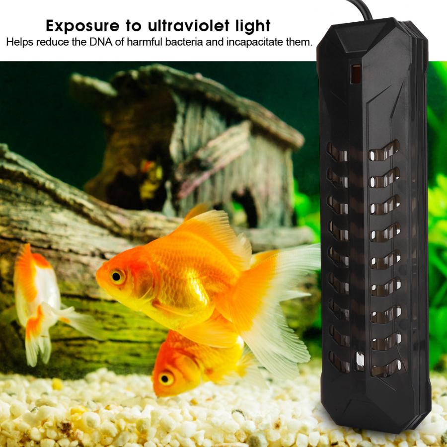 Aquarium Dompelpompen Uv Licht Sterilisator Vijver Aquarium Kiemdodende Sterilisatie Lamp Waterdichte Led Aquarium Licht Lamp