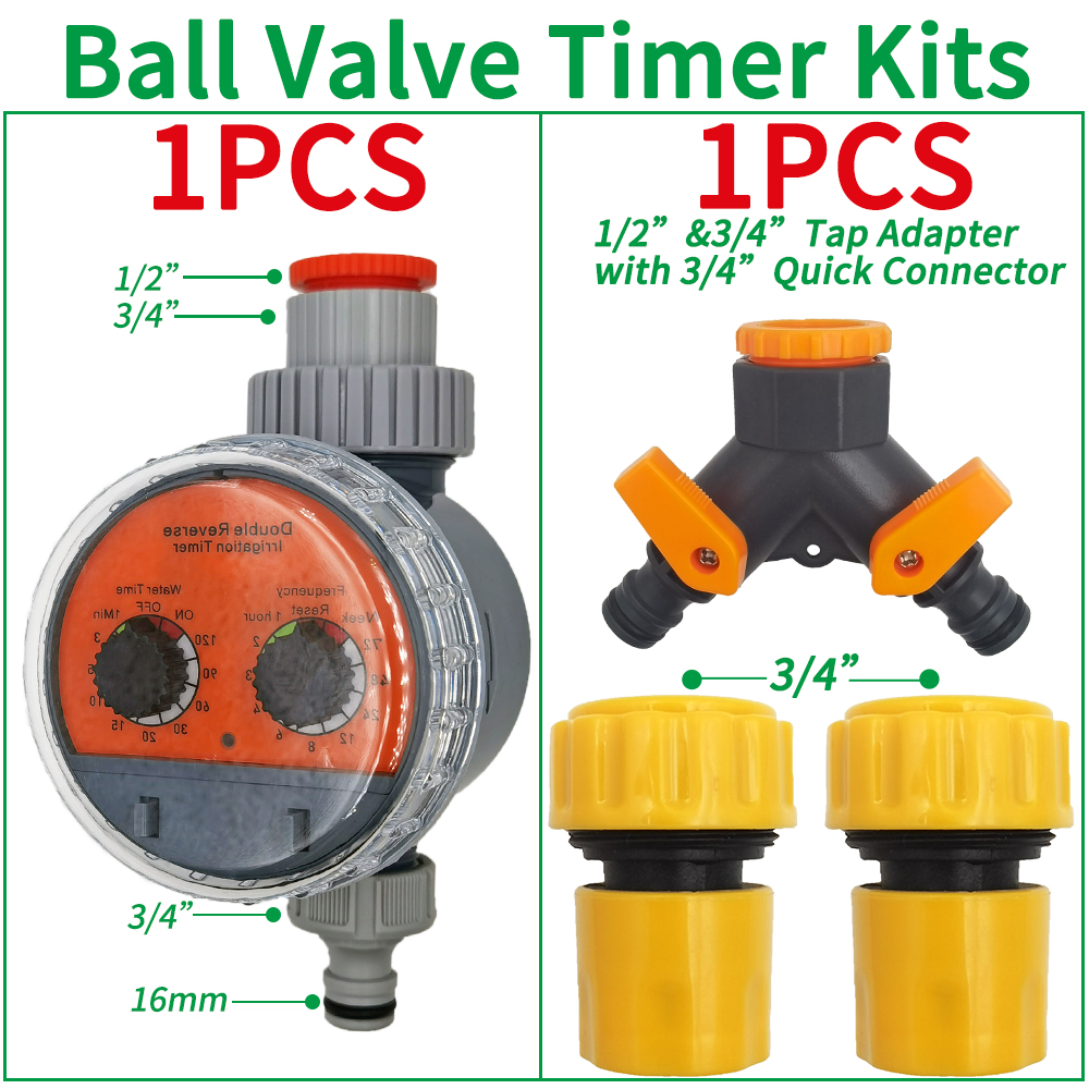 Oasis Garden Automatic Watering System Timer Rain Sensor Solar LCD Electronic Drip Irrigation Controller Greenhouse Irrigator: Clear