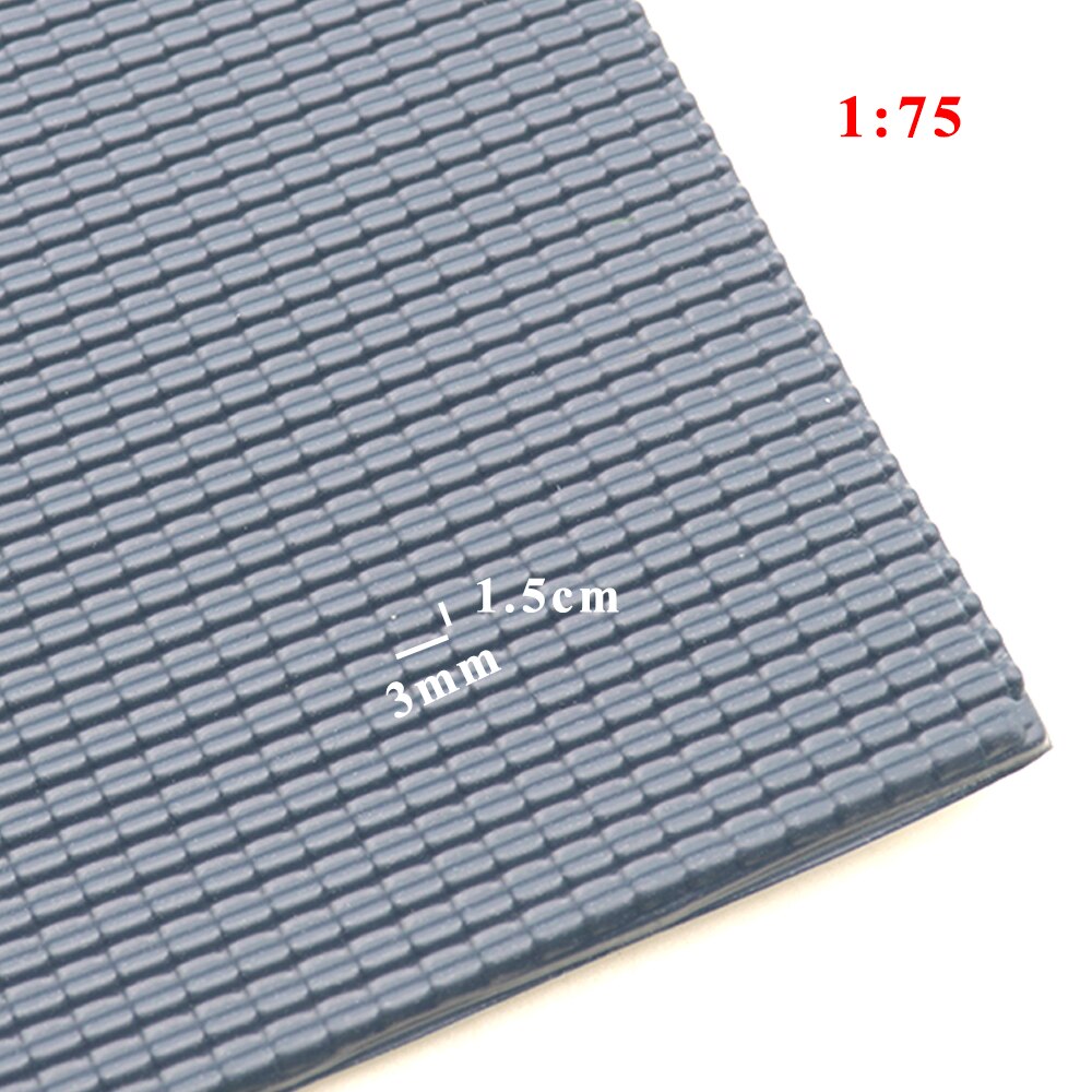 PVC sheet tile roofs HO n scale model building material in size 210x300mm for architecture layout: scale 75