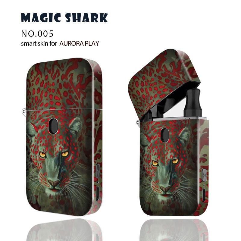 Magie Shark Coole Leopard Fuchs Tiger Lion Wolf PVC Fall Aufkleber Haut Abdeckung Warp Film für Aurora Spielen 001 -010: 005