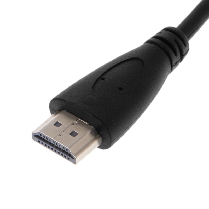 Ootdty hdmi naar micro kabel spiraaladapter spiraalkabel hoge snelheid converter adapter zwart 25-100cm