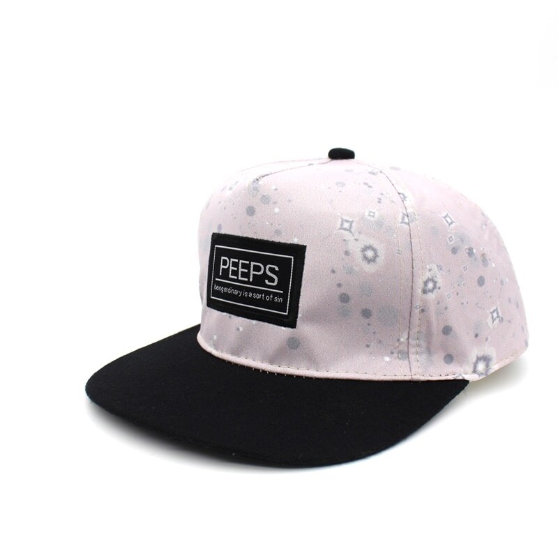 Minhui nueva PEEPS gorras de béisbol Snapback sombrero plano baile callejero gorros de hip hop para hombres y mujeres: Pink 4