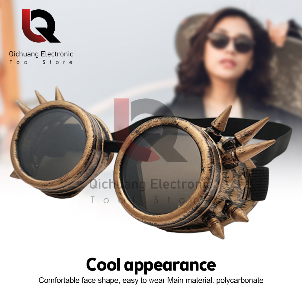 Sunglasses Vintage Style Steampunk Goggles Welding Punk Glasses Cosplay Personalization Four Colors Glasses