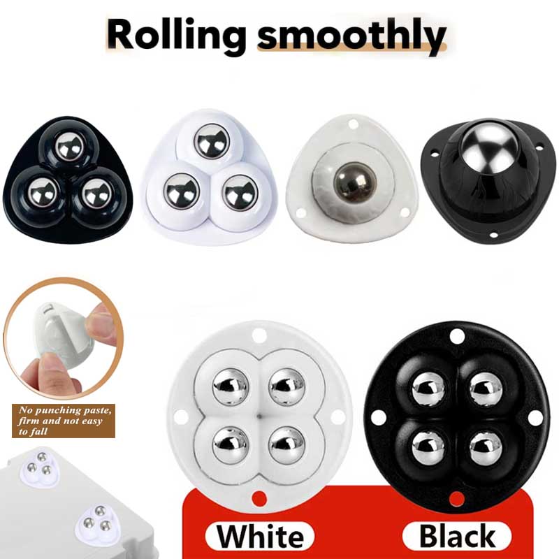 8pcs~4pcs Self-Adhesive Rollers For Furniture Universal Pulley Rotating Wheels Swivel Caster Wheel Roller for Box Skate Cabinet