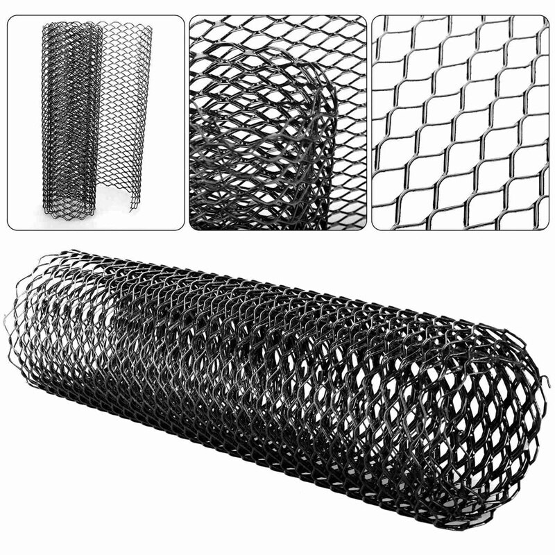 Rejilla Universal para coche de 40x13 pulgadas rejilla metálica para coche rejilla de rejilla rombal Parrilla de malla con agujeros 11X25mm