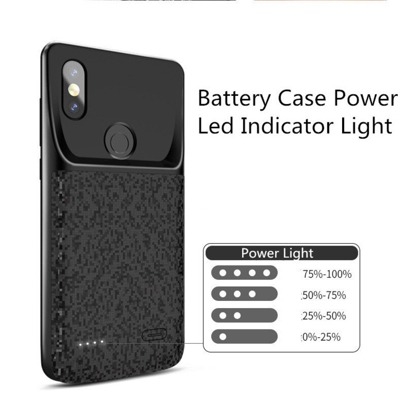 For Xiaomi Mix 2 Battery Charger Case for Xiaomi Mi 8 9 SE Mix 2 2s 6 6XBackup Power Bank 5500mah External Charger Cover Case