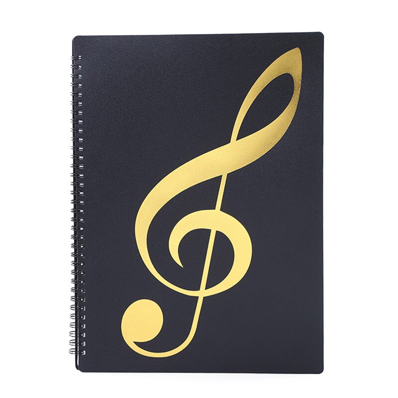 40/60 Pages Multi-layer Music Score Coil Folder Practice Piano Paper Sheets Document Storage Organizer