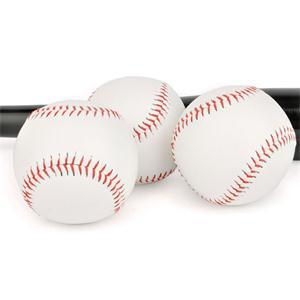 Wit Standaard 9 "Zachte Leer Kurk Center BaseBall Bal Oefening Practice Trainning Base Ballen Softbal Sport Team Games