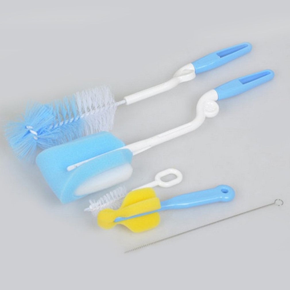 Flasche Pinsel Set Von 5 Baby Produkte 360 Grad Schwamm Flasche Pinsel Mit Nippel Pinsel Stroh Pinsel Fünf-Stück set