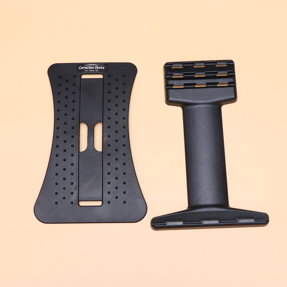 Spine Pain Relief Lumbar Traction Stretching Device Waist Spine Relax Back Board (Blue)