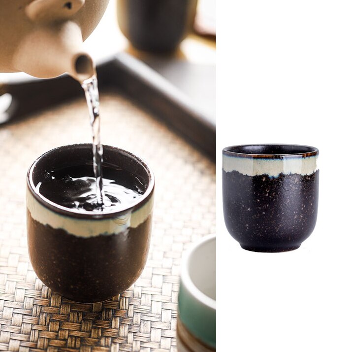 Tazas de café de cerámica de 200ml, taza de té de cerveza, vaso de cristal para whisky, Taza de cerámica para Latte, café especializado