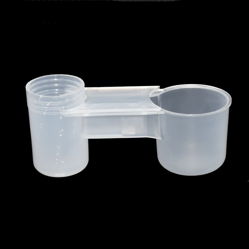 2 sztuki przenośnej plastikowej butelki przezroczysta woda karmnik dla ptaków drób gołąb waterer akcesoria