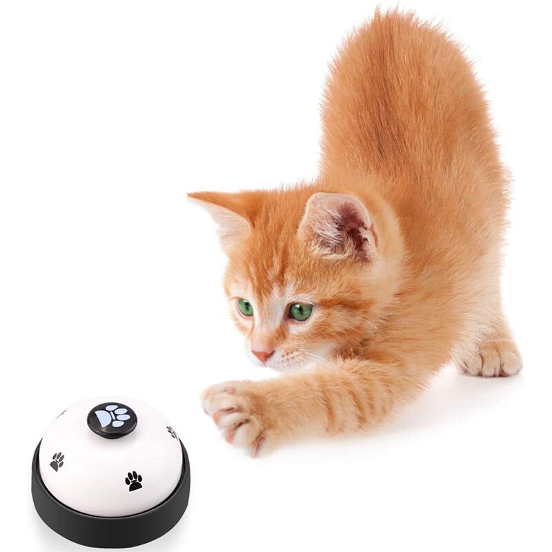 Campana de entrenamiento interactiva para perros y gatos, campana de Metal para alimentación de cachorros, suministros para entrenamiento de mascotas, juguete para mascotas