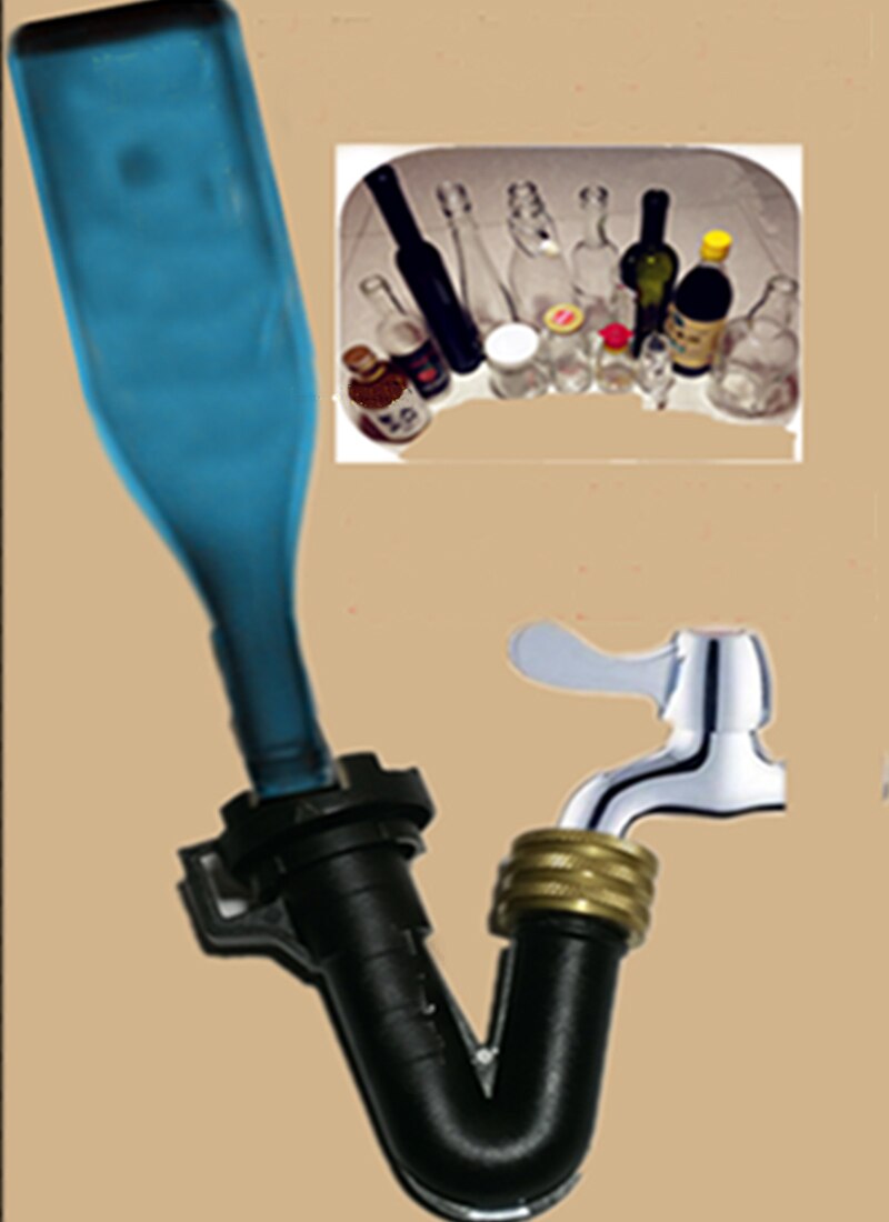 Home Brew Beer Wine Bottle Washer Rinser With Kitchen Faucet Adapte For Homebrew