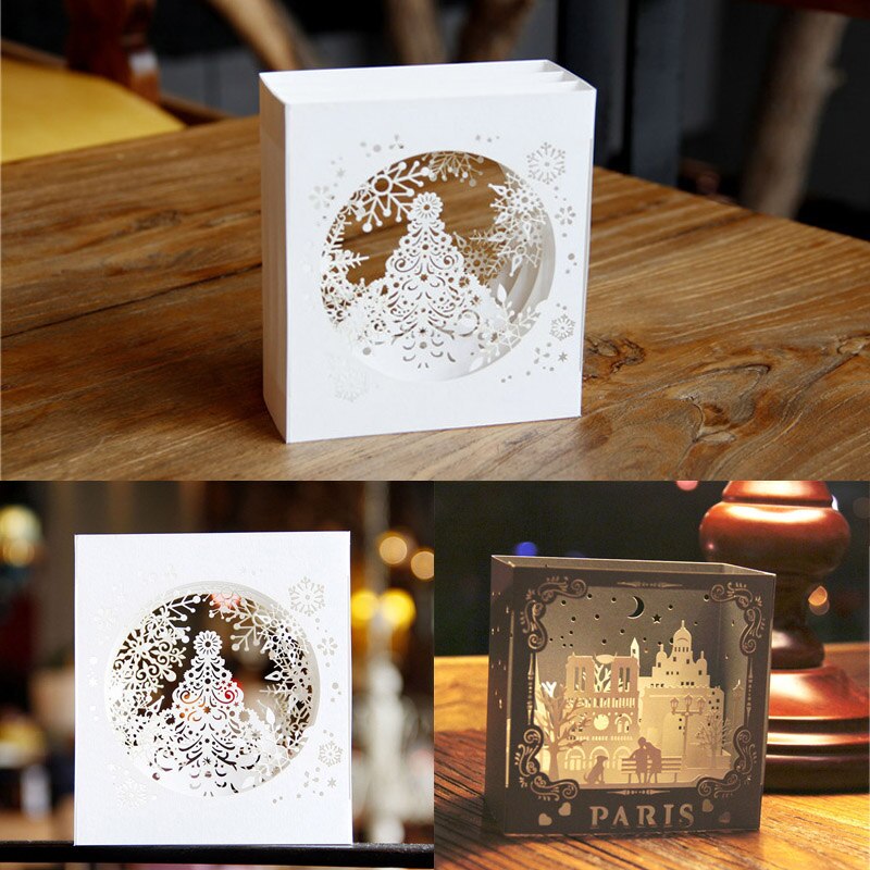 1 Stck Valentinstag Einladung Skulptur Grußkarten Handgemachte 3D Hohlen Geschnitzt Frohe Weihnachten Gruß Karte Handwerk