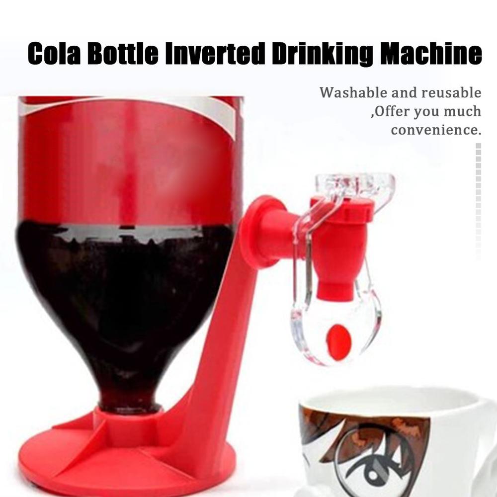 Novelty Saver Soda Dispenser Bottle Coke Upside Down Drinking Water Dispense Machine For Gadget Party Home Bar