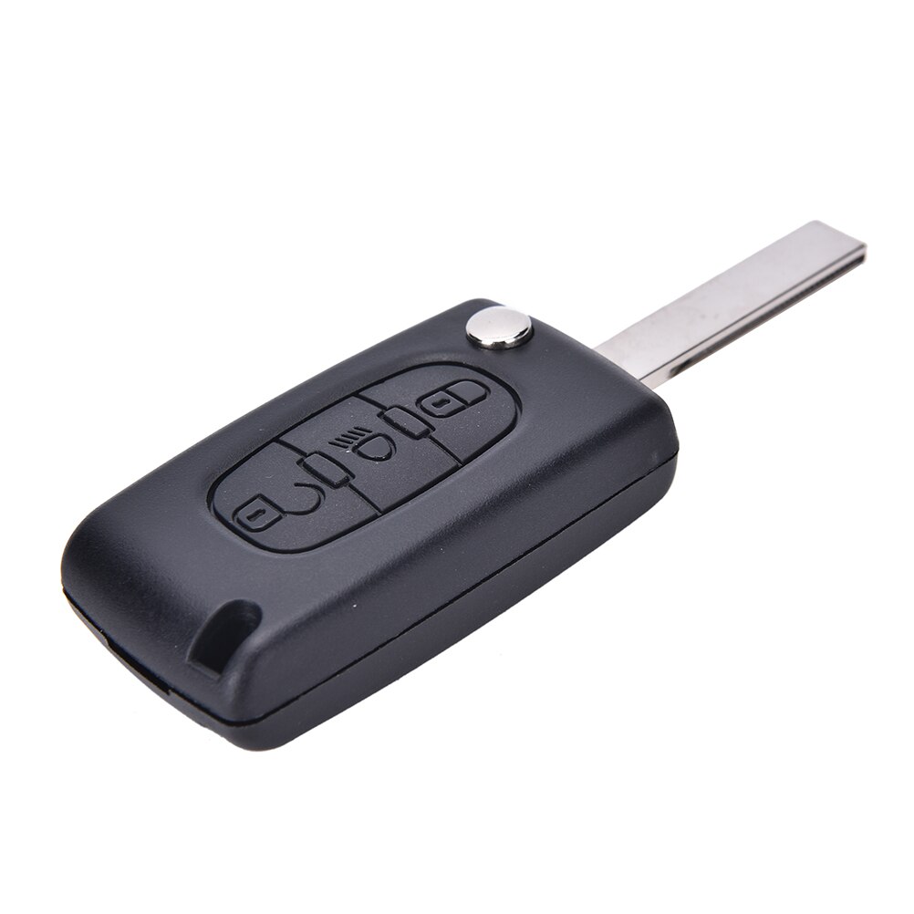 Flip Key 3 Buttons Remote Case Fob Shell For Citroen C4 Picasso CE0536