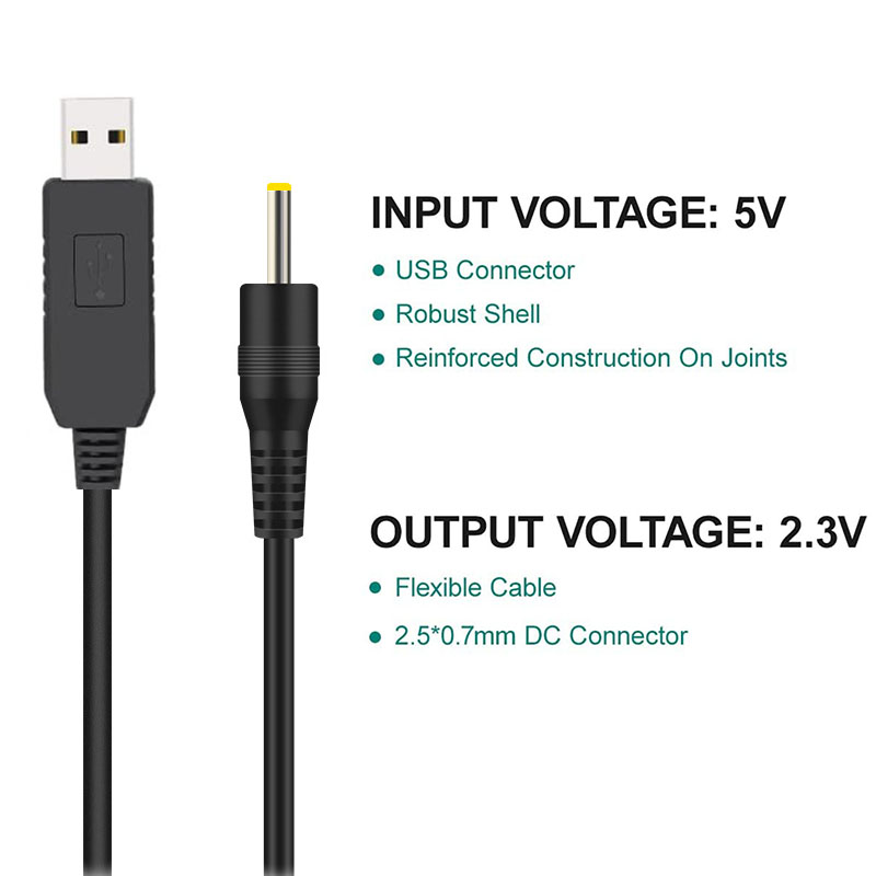 USB 5V naar 2.3V Voeding Oplader voor Braun MGK3321 MGK3335 MGK3010 MGK3020 BT3020 BT3021 Baard Trimmer USB Oplaadkabel