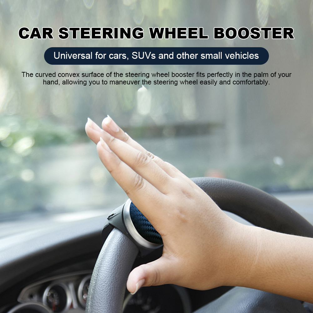 Manopola del volante dell'auto Volante antiscivolo Booster Ruota rotante Spinner Cuscinetto a forma di sfera Maniglia di alimentazione Parti di automobili