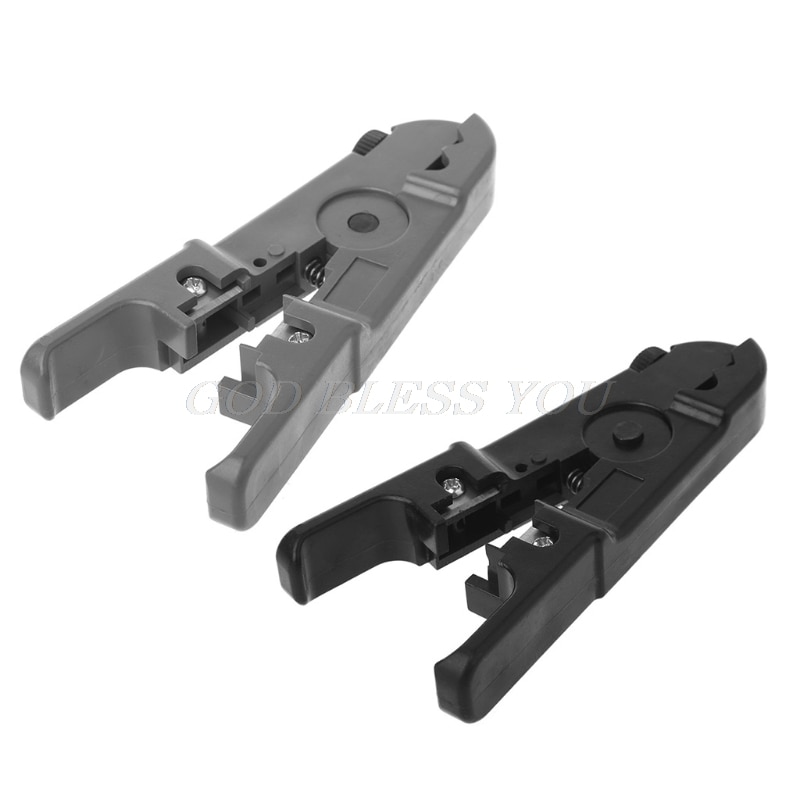 RJ45 RJ11 Cat6 Cat5 Punch Down Network LAN Cable UTP, pelacables, alicates de corte, negro/gris, triangulación de