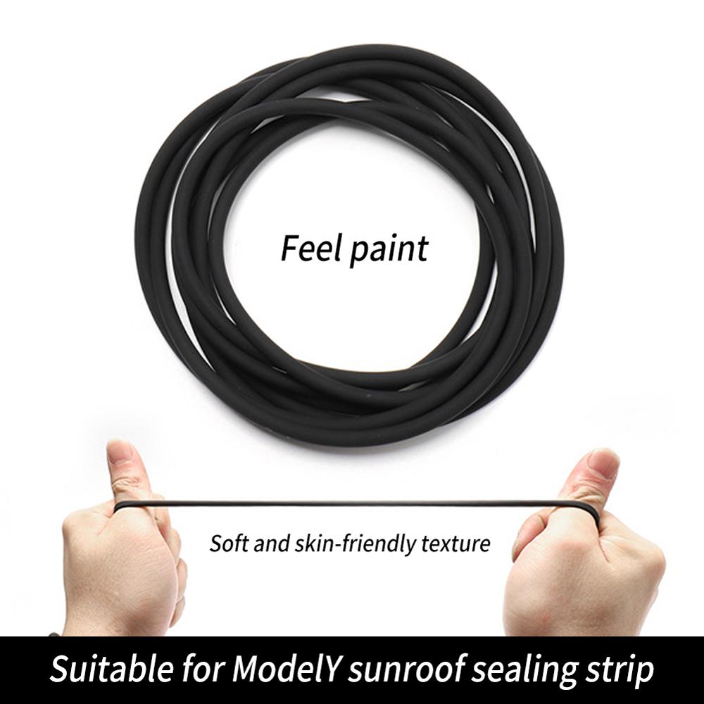 2.4M Windshield Rubber Seal Front Rear Windshield Sunroof Seal Strips Dustproof Sealing Strip For Auto Car Dashboard Windshield