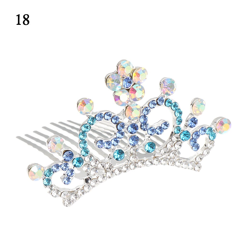 Lovely Mini Tiara Crystal Rabbit Princess Crown Comb Party Costume Accessory Girls Kids Birthday Children's Headwear: 18