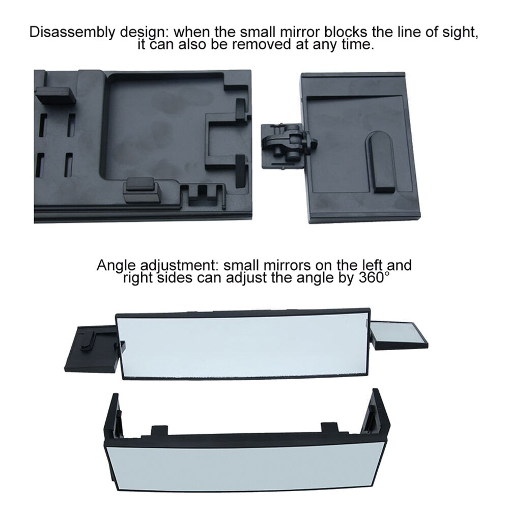Car Clip On Rear View Mirror Driving Safety Universal Wide Angle Rear View Mirror Auto Car Interior Mirrors