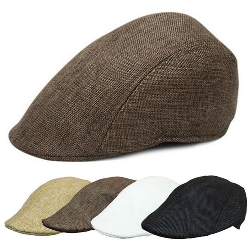 Duckbill Cap Ivy Cap Driving Sun Flat Cabbie Newsboy Hat Unisex Berets British duck tongue Beret