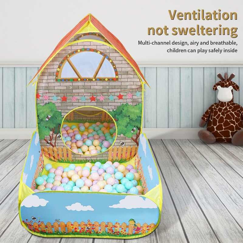 Tenda per I Bambini I Bambini tepee Tende Casa con Cortile e Giardino Pieghevole Tenda Casa Delle Ragazze Dei Ragazzi Gioco Tenda Piscina di Palline per Bambini regalo