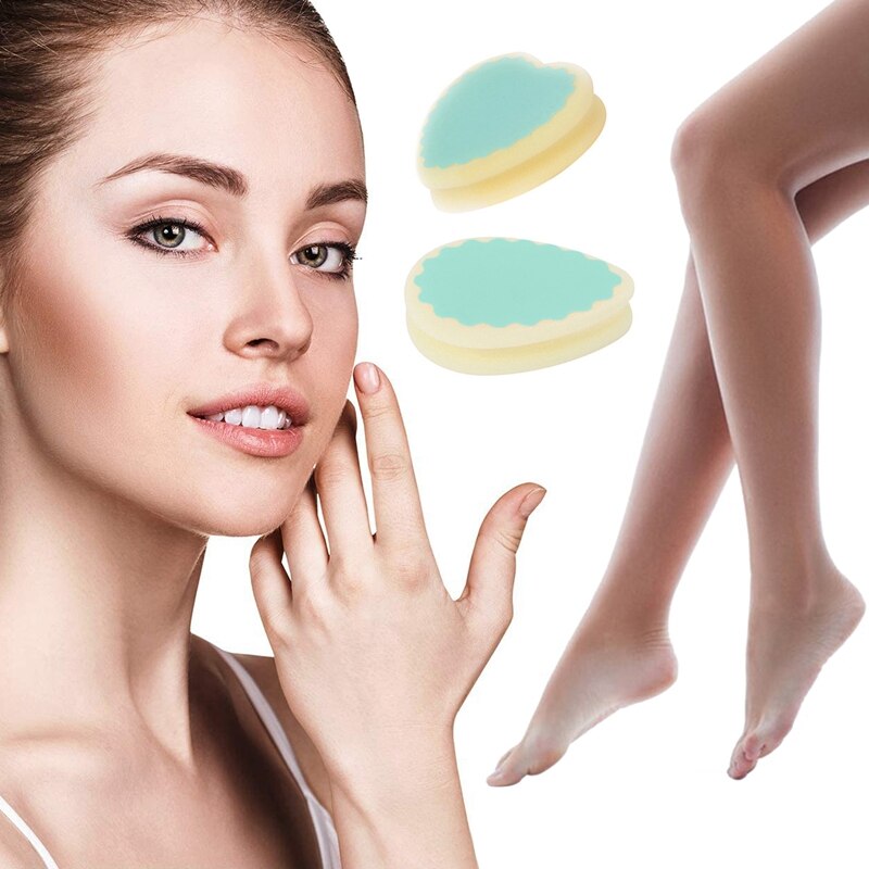 Almohadilla de esponja para depilación indolora, herramienta de depilación Facial, piernas, brazos y cuerpo, Popular