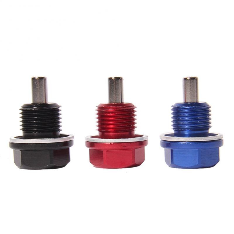 ANODIZED ALUMINUM Magnetische Oil Drain Plug BOLT w/ Washer Engine Oil Pan Screw Car Accessories TXTB1