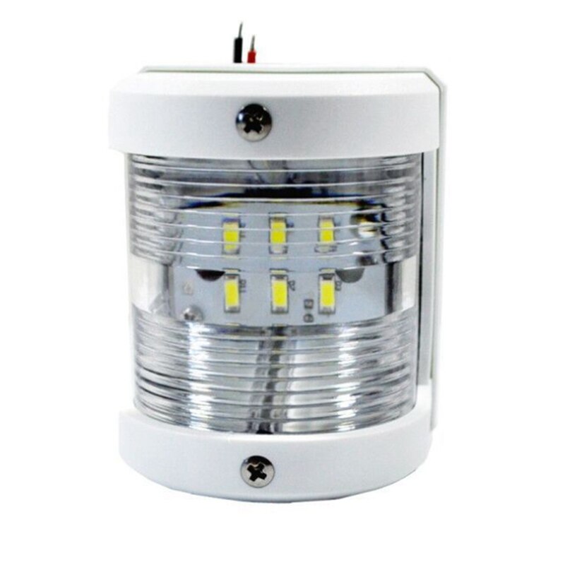 Boat 12V Navigation Lights White Stern Light Marine Safe Night Sailing Signal Lamp for Fishing Boat Yacht Pontoon