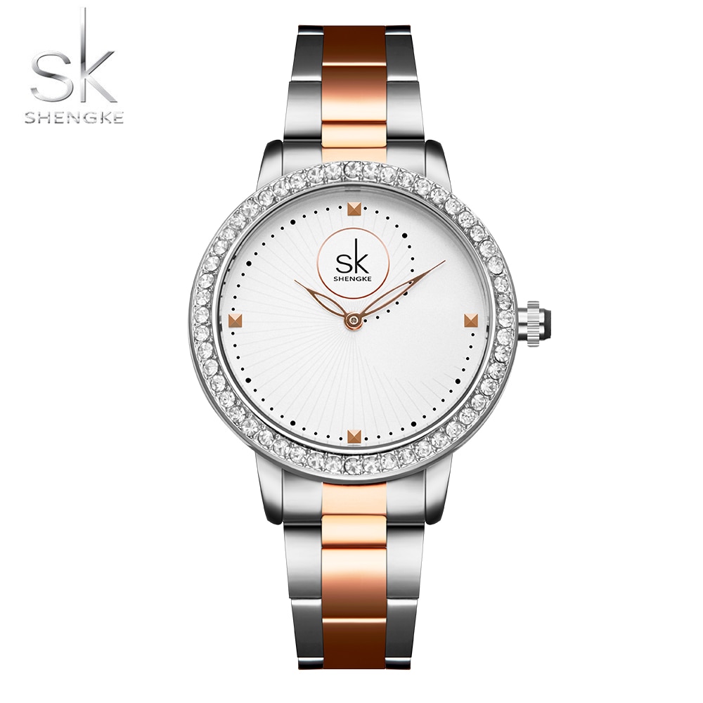 Vrouwen Horloges Vrouwen Mode Horloge Genève Dames Horloge Luxe Diamond Quartz Rosegoud Polshorloge Voor Vrouwen