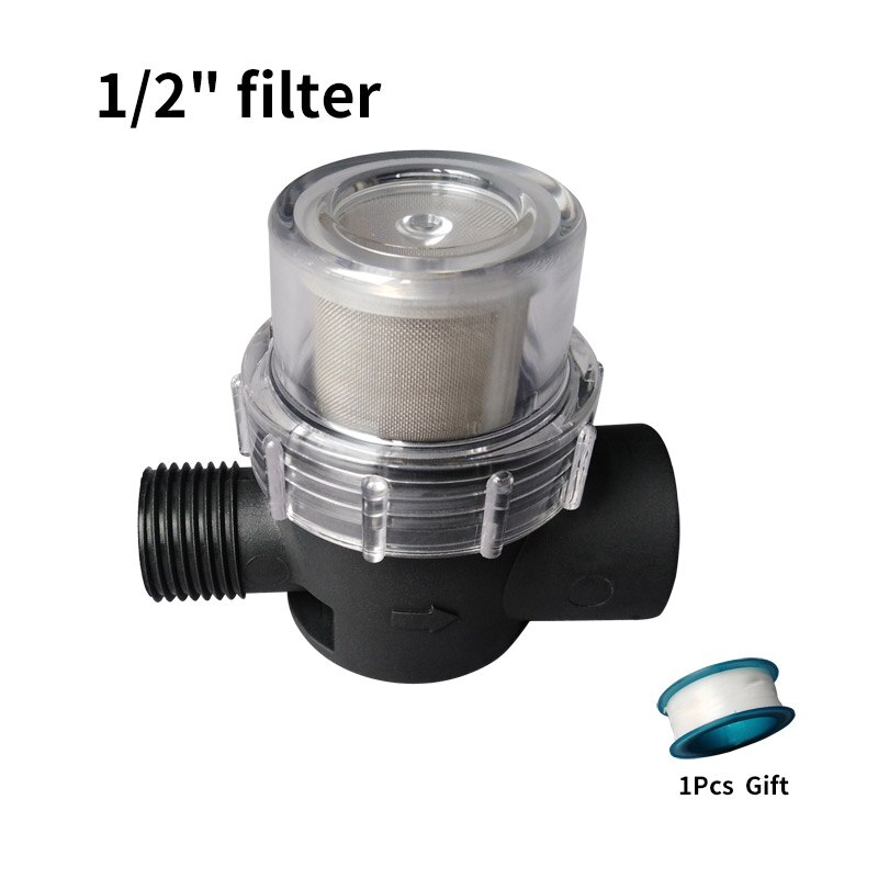 Dc 24v 120w 130 psi 10l/ min landbruks elektrisk vannpumpe svart mikro høytrykksmembran vannsprøyte bilvask: Filter