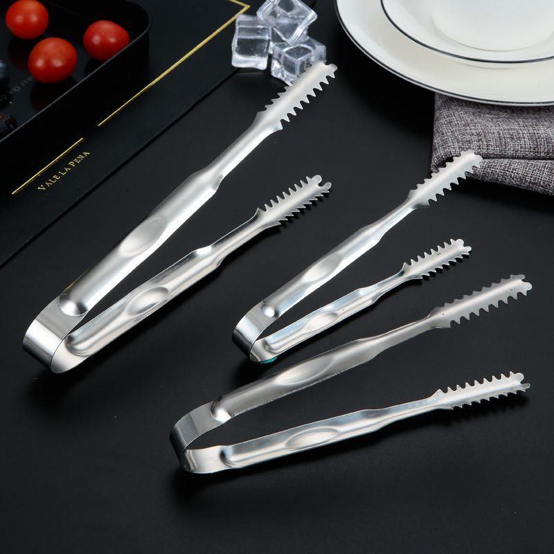 5Inch 7Inch 9Inch Rvs Voedseltangen Keukengerei Anti Warmte Ijs Tang Brood Clip Gebak Klem barbecue Keuken Gereedschap