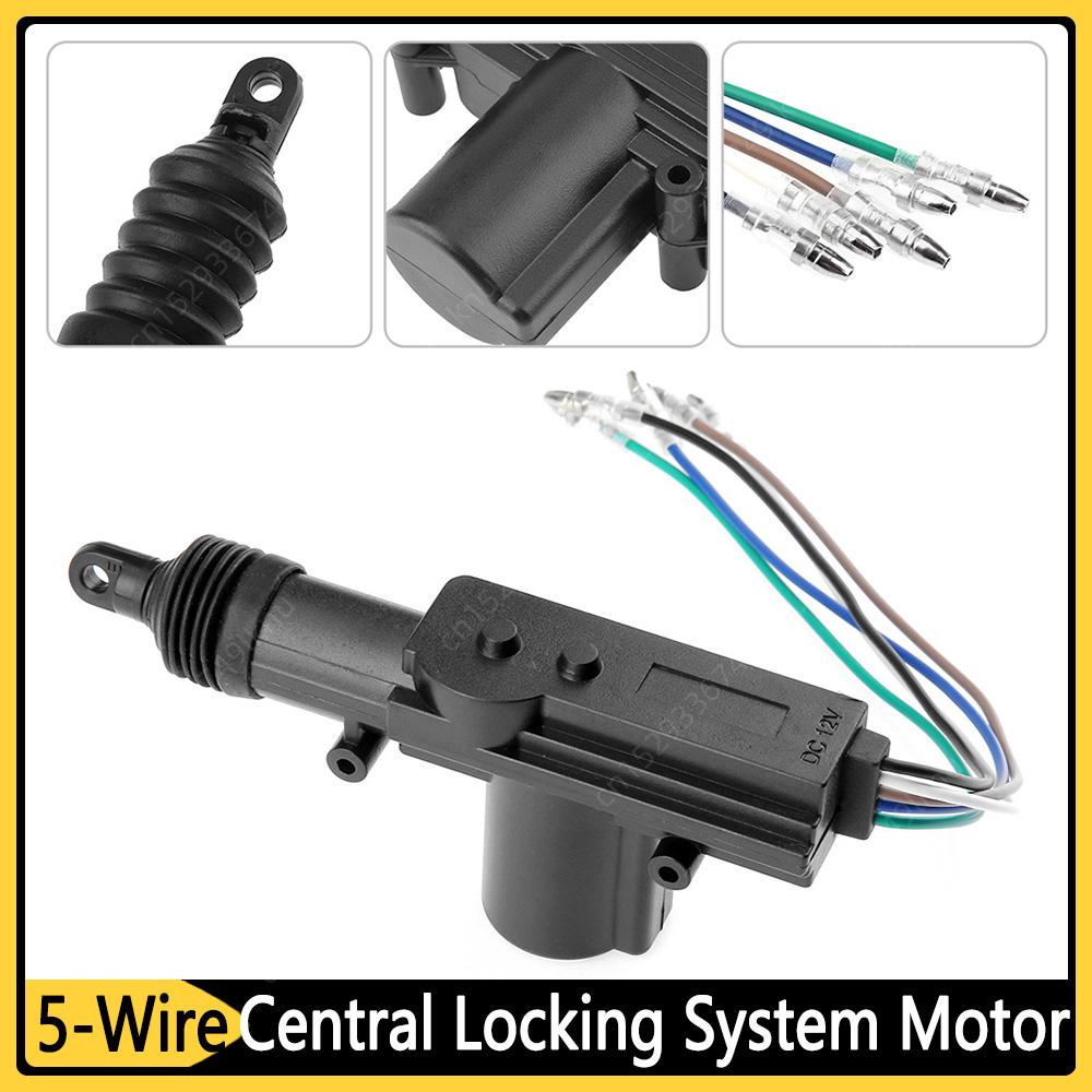 Kit de Motor de cerradura Central de 5 cables para puerta de coche, actuador de sistema de bloqueo Central remoto para vehículo, sistemas de alarma para coche, 12V